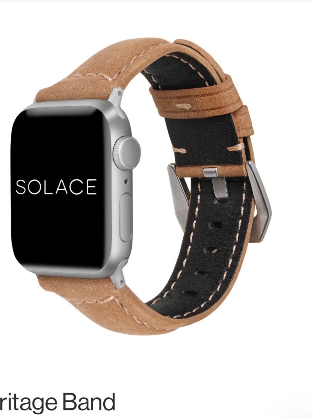 Men's Heritage Leather Watch Band - Camel